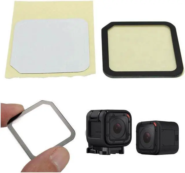 Alt view image 4 of 4 - SA 1pc Camera Tempered Glass Lens With Screen Protector Film For Gopro Hero 4 5 Session
