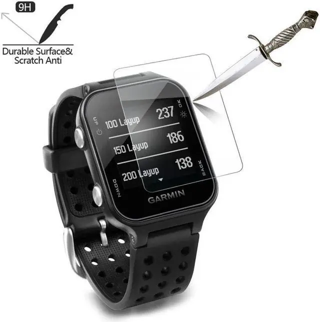 Alt view image 3 of 6 - SA (Pack of 4) Tempered Glass Screen Protector for Garmin Approach S20, Akwox [0.3mm 2.5D High Definition 9H] Premium Clear Screen Protective Film for Garmin Approach S20