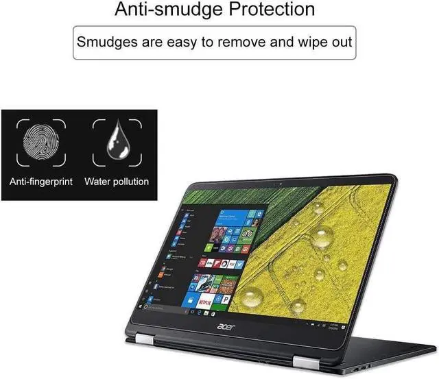 Alt view image 4 of 6 - SA DUANDET Laptop Screen HD Tempered Glass Protective Film for Acer Spin 7 Laptop - SP714-51-M5CD 14 inch