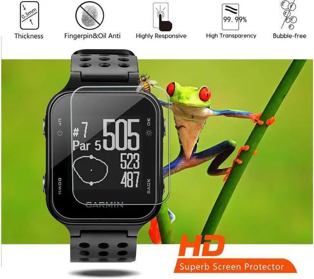 Alt view image 4 of 6 - SA (Pack of 4) Tempered Glass Screen Protector for Garmin Approach S20, Akwox [0.3mm 2.5D High Definition 9H] Premium Clear Screen Protective Film for Garmin Approach S20