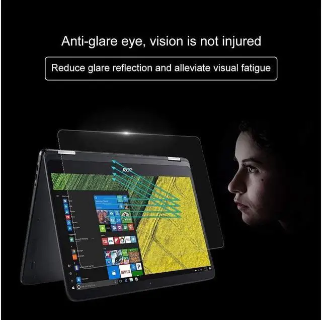 Alt view image 6 of 6 - SA DUANDET Laptop Screen HD Tempered Glass Protective Film for Acer Spin 7 Laptop - SP714-51-M5CD 14 inch