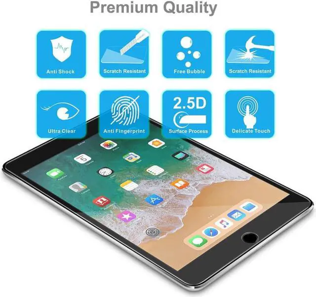 Alt view image 5 of 6 - SA iPad Mini 5 (2019) Screen Protector / iPad Mini 4 Screen Protector Glass Werleo Tempered Glass Screen Protector for Apple iPad Mini 5 / Min 4 7.9 inch Easy Installation Scratch Resistant - 2 Packs