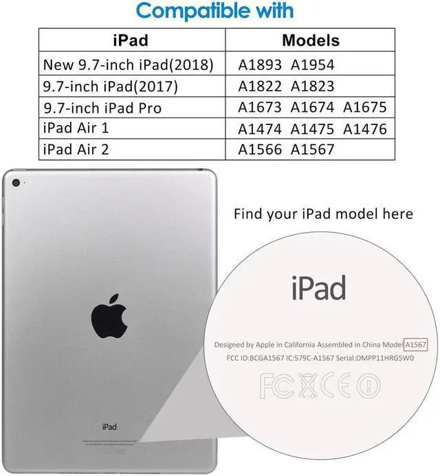 Alt view image 2 of 7 - SA JETech Screen Protector for Apple iPad (9.7-inch, 2018/2017 Model), iPad Air 1, iPad Air 2, iPad Pro 9.7-Inch, Tempered Glass Film