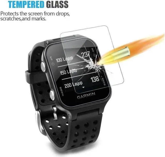 Alt view image 2 of 6 - SA (Pack of 4) Tempered Glass Screen Protector for Garmin Approach S20, Akwox [0.3mm 2.5D High Definition 9H] Premium Clear Screen Protective Film for Garmin Approach S20