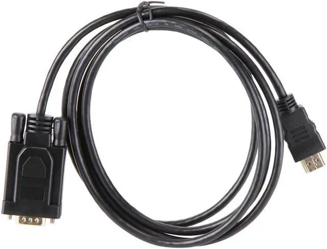 Alt view image 2 of 3 - SA HMVGA-06 HDMI to VGA Cable Gold-plated 1080P HDMI Male to VGA Male Active Video Adapter Converter Cord (6 Feet/1.8 Meters