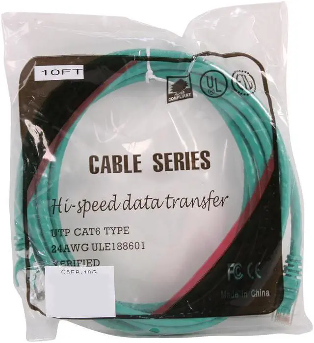 Alt view image 3 of 3 - SA C6EB-15G 15 ft. Cat 6 Green Enhanced 550MHz Patch Cables