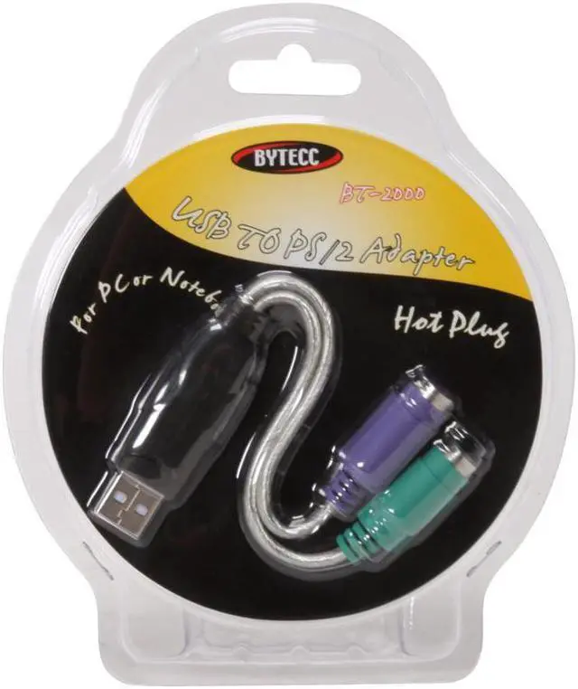Alt view image 3 of 3 - SA BT-2000 USB (Male) to PS2 (Female) Adapter