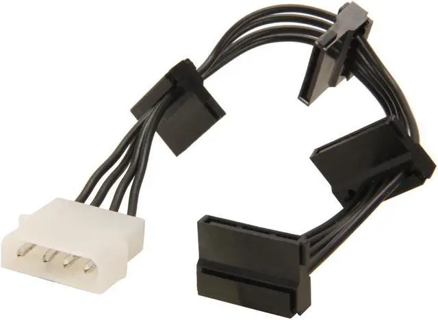 Main image of SA SATA4-POWER 4 Pins Molex Connector to 4 Serial ATA Power Cable (2 power cords per pack)