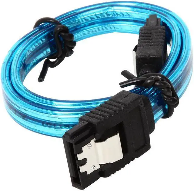 Main image of SA SATA-318UVB 1.5 ft. Serial ATA III SATA III 6Gbps Cable w/Locking Latch  1.5 feet long. (2 per pack)
