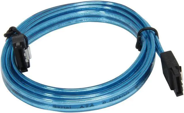 Alt view image 2 of 3 - SA SATA-336UVB Serial ATA III SATA III 6Gbps Cable w/Locking Latch