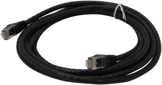 Alt view image 2 of 2 - SA C6EB-15K 15 ft. Cat 6 Black Enhanced 550MHz Patch Cables  15 feet. (2 cables per package)