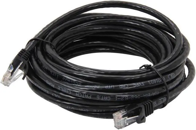Alt view image 2 of 3 - SA C6EB-20K 20 ft. Cat 6 Black Enhanced 550MHz Patch Cables
