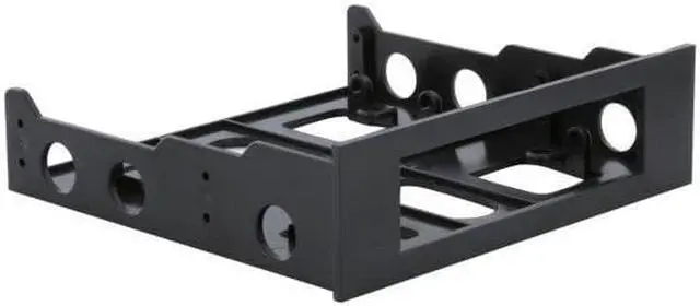 Alt view image 5 of 7 - Bracket-525 3.5" Drive/Device Transfer Bracket For 5.25" Drive Bay (Black)