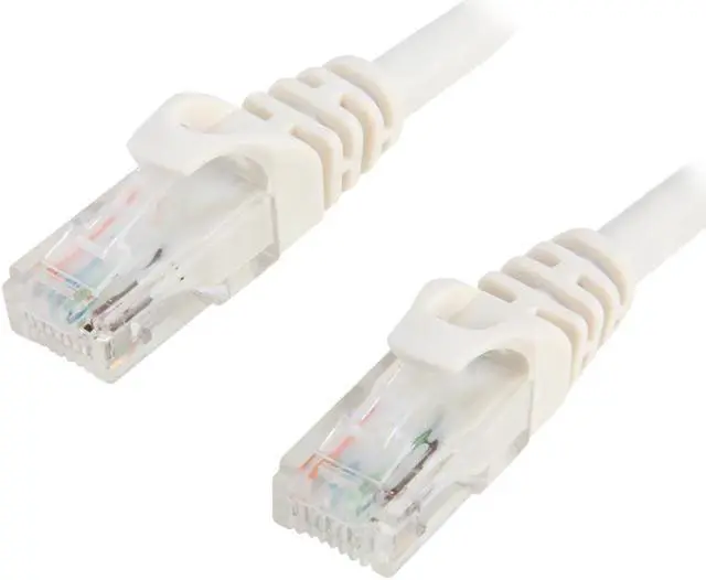 Main image of SA C6EB-10W 10 ft. Cat 6 White Enhanced 550MHz Patch Cables  10 foot (2 cables per pack)