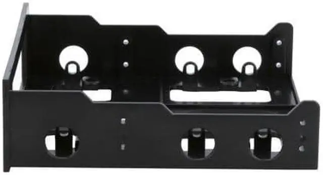 Alt view image 4 of 7 - Bracket-525 3.5" Drive/Device Transfer Bracket For 5.25" Drive Bay (Black)