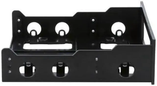 Alt view image 6 of 7 - Bracket-525 3.5" Drive/Device Transfer Bracket For 5.25" Drive Bay (Black)