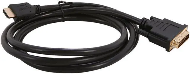 Alt view image 2 of 3 - SA HMD-6 6 ft. Black HDMI High Speed Male to DVI-D Male Single Link Cable Male to Male