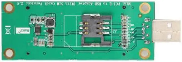 Alt view image 3 of 6 - Mini PCI-e Wireless to USB Adapter card With SIM Card Slot Test WWAN module