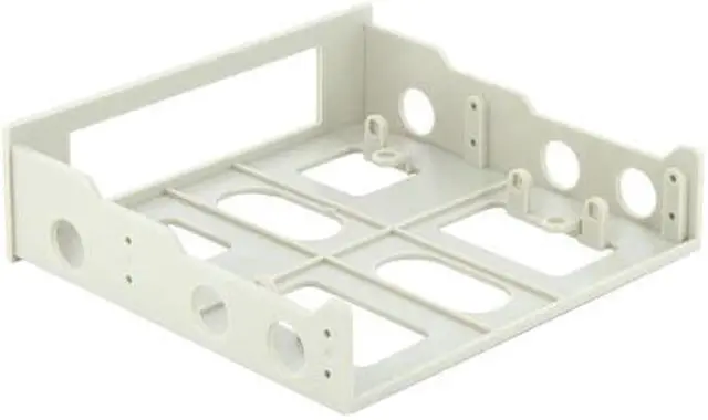 Alt view image 2 of 5 - Bracket-525W 3.5" Drive/Device Transfer Bracket For 5.25" Drive Bay (Beige)
