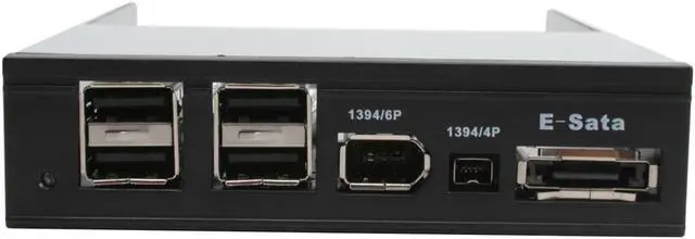 Alt view image 2 of 6 - SA USB2.0/Firewire/e-SATA Combo Internal HUB Panel