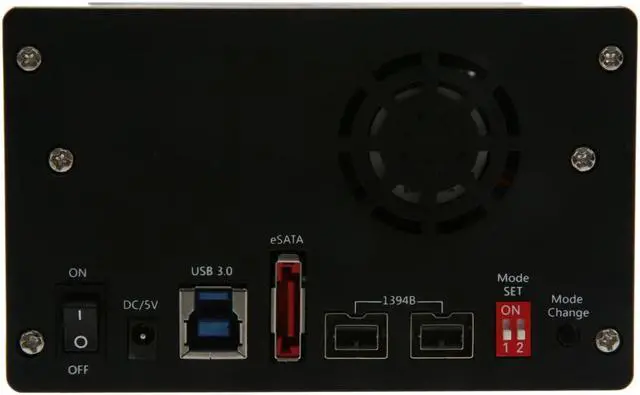 Alt view image 3 of 6 - SA BT-M260U3F SuperSpeed USB 3.0 to SATA 2.5" Double Drive Enclosure for SATA HDD/SSD w/ Firewire ports
