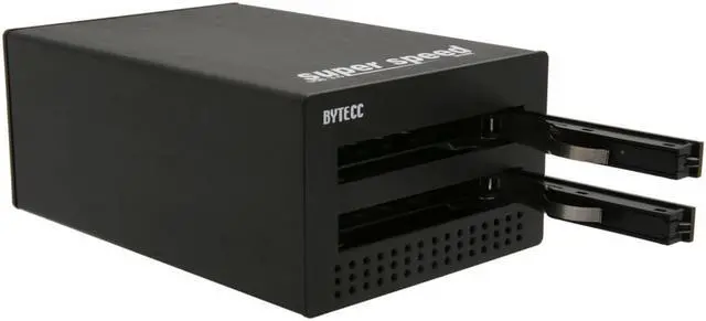 Alt view image 2 of 6 - SA BT-M260U3F SuperSpeed USB 3.0 to SATA 2.5" Double Drive Enclosure for SATA HDD/SSD w/ Firewire ports