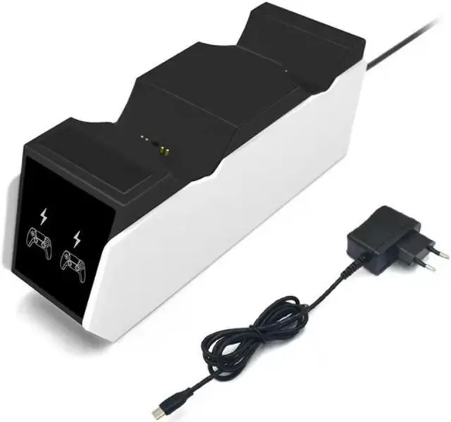 Alt view image 2 of 5 - SA Playstation 5  Gamepad Dual Charger,Game Controller Contact charging base PS5 Handle Charging Base with LED Light,PS5 Wireless Controller Charger,Controller Charging Dock Stand for PS5