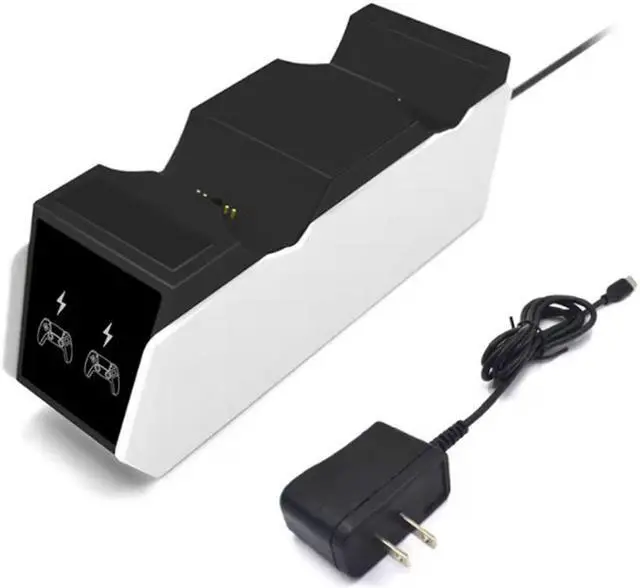 Alt view image 3 of 5 - SA Playstation 5  Gamepad Dual Charger,Game Controller Contact charging base PS5 Handle Charging Base with LED Light,PS5 Wireless Controller Charger,Controller Charging Dock Stand for PS5