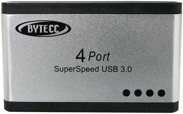 Alt view image 2 of 6 - SA BT-UH340 Super-speed USB 3.0 4-Ports Aluminum HUB
