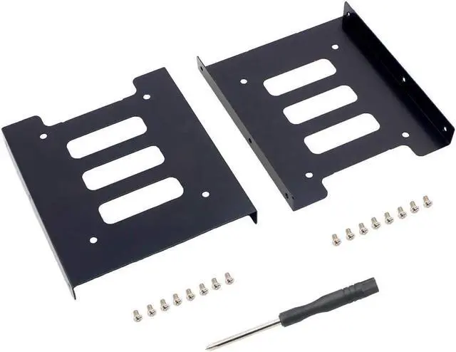 Alt view image 3 of 3 - SA  SSD Mounting Bracket 2.5 to 3.5 Adapter Hard Drive Holder (2 Pack)