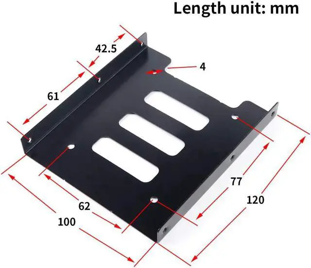 Main image of SA  SSD Mounting Bracket 2.5 to 3.5 Adapter Hard Drive Holder (2 Pack)