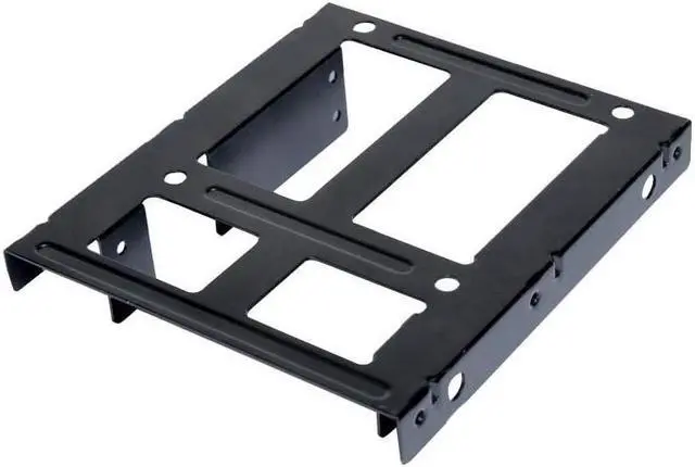 Alt view image 2 of 5 - SA Dual SSD Mounting Bracket Kit 2.5" to 3.5" Drive Bay, HDD SSD Bracket Converts 2.5" Hard Drive to 3.5" Desktop Hard Drive Bay Mounting Bracket Adapter