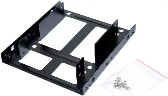 Main image of SA Dual SSD Mounting Bracket Kit 2.5" to 3.5" Drive Bay, HDD SSD Bracket Converts 2.5" Hard Drive to 3.5" Desktop Hard Drive Bay Mounting Bracket Adapter