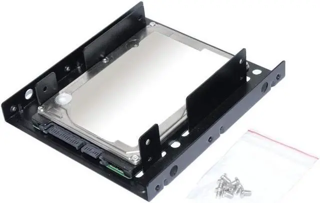 Alt view image 5 of 5 - SA Dual SSD Mounting Bracket Kit 2.5" to 3.5" Drive Bay, HDD SSD Bracket Converts 2.5" Hard Drive to 3.5" Desktop Hard Drive Bay Mounting Bracket Adapter