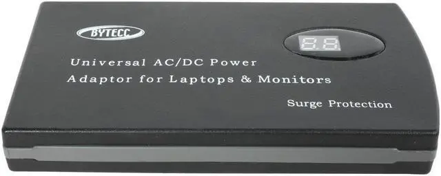 Alt view image 3 of 6 - SA SLIM-90LCD Auto Voltage Detection 90W Universal Laptop AC Power Adaptor w/ USB 5V Charge port