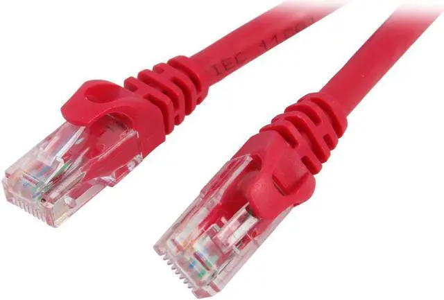 Main image of SA C6EB-10R 10 ft. Cat 6 Red Enhanced 550MHz Patch Cables(2 network cables per pack)