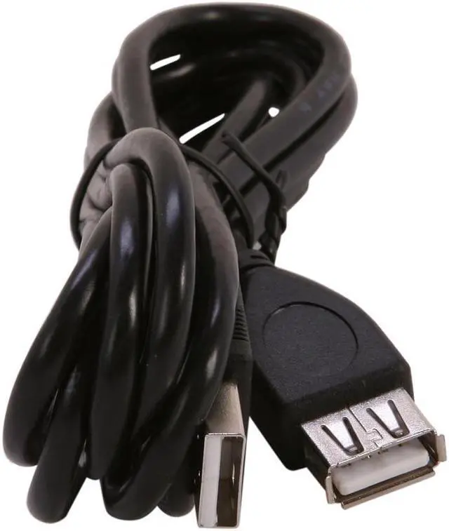 Alt view image 2 of 3 - SA USB2-6MF-K Black Type A Male to Type A Female USB 2.0 Extension Cable