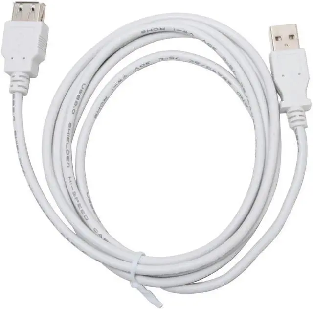 Alt view image 2 of 2 - SA USB2-10MF-W White Type A Male to Type A Female USB 2.0 Extension Cable