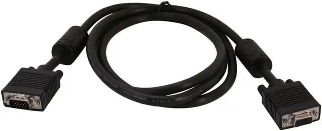 Alt view image 2 of 2 - SA VGA-6MF 6 ft. VGA Male to VGA Female Cable with Ferrites