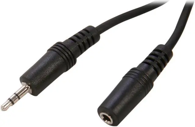 Main image of SA  SPC-6MF 6 ft. 3.5mm Stereo Speaker Extension Cable - Male To Female, Black Jacket Male to Female
