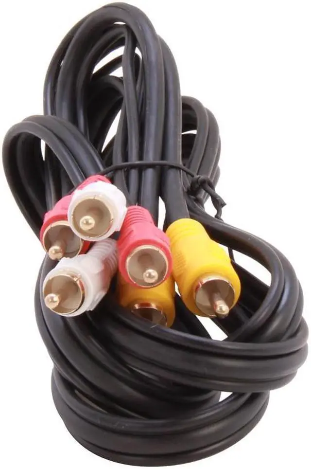 Alt view image 2 of 3 - SA Model PV2A-6 6 ft. AV Cable - GOLD Plated,Black Jacket