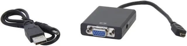 Alt view image 6 of 6 - SA HMMICRO-VGA005 Micro HDMI Male to VGA Female Adapter/Converter with Audio