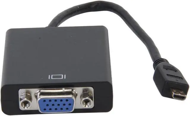 Alt view image 3 of 6 - SA HMMICRO-VGA005 Micro HDMI Male to VGA Female Adapter/Converter with Audio
