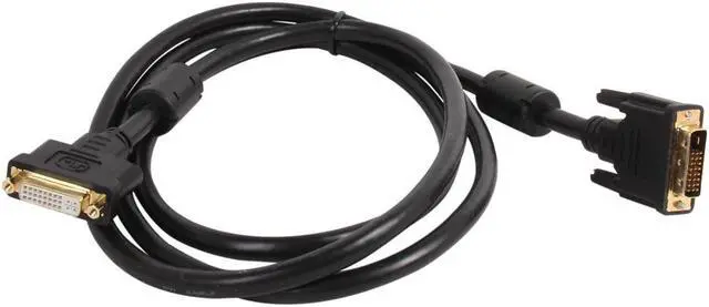 Alt view image 2 of 3 - SA DVID-6MF Black DVI to DVI Male to Female Dual Link DVI-D M/F Extension Cable