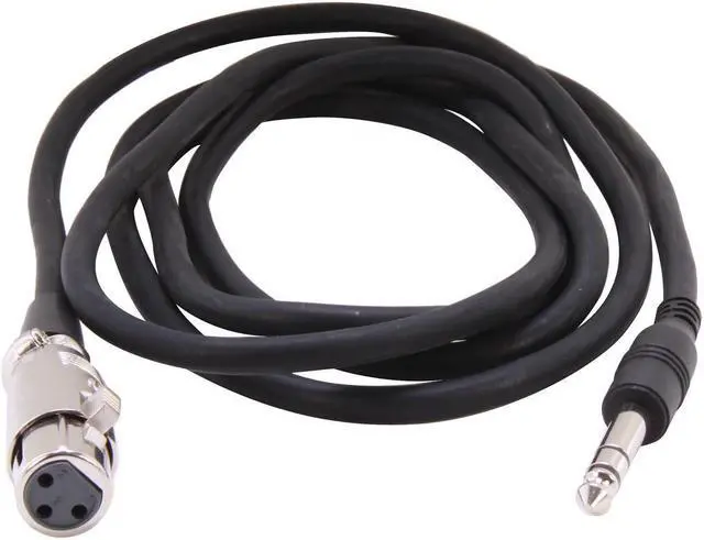 Alt view image 2 of 3 - SA Model MICPH-6MF 6 ft. 1/4" Stereo Microphone Plug to 3 pin XLR Female Cable - OEM