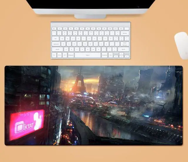 Main image of SA Cyberpunk 2077 Large mousepad soft Non-Slid Rubber sole mat  game Anime high durability and portability for optical and 800X300X3mm big size desk mat laptop office desk mat  for PC/Laptop/Desktop