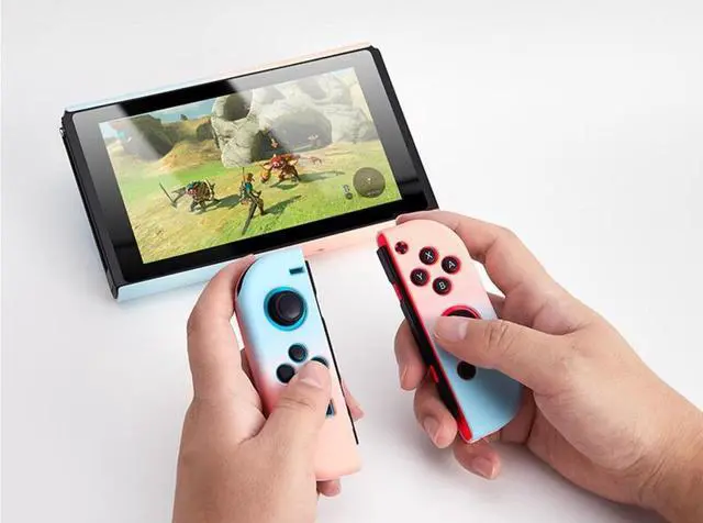 Alt view image 6 of 6 - SA Case Compatible with Nintendo Switch,Protective Cover Case Compatible with Nintendo Switch and Joy-Con Controllers(Purple and Pink Suit)