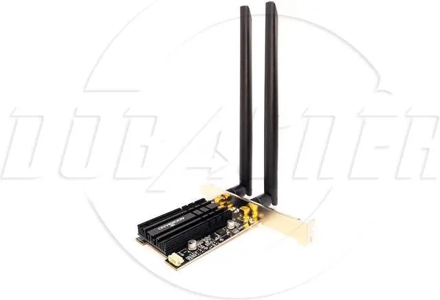 Alt view image 2 of 5 - SA AC 1200Mbps Bluetooth WiFi Card,Wireless WiFi PCIe Network Adapter Card 5GHz/2.4GHz Dual Band PCI Express Network Card with Bluetooth 4.2 and 2×Antenna for Desktop/PC Gaming