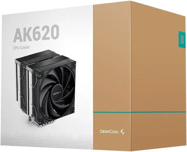 Alt view image 7 of 7 - DeepCool AK620 CPU Air Cooler High-Performance, Dual-Tower Design, 2x 120mm Fluid Dynamic Bearing Fans, 6 Copper Heat Pipes, 260W Heat Dissipation, Black,AMD Ryzen AM5/AM4, Intel LGA1700/1200
