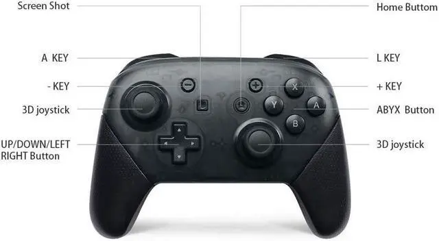 Alt view image 3 of 7 - Sakose Switch Pro Controller Bluetooth Wireless Gamepad Joystick for NS Switch Console Support Somatosensory Vibration Screenshot Axis For Nintendo Switch Controller(Not Official Controller)